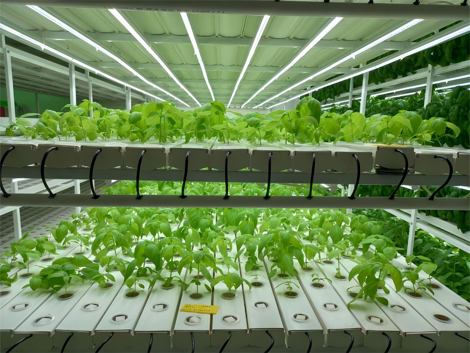 100x50mm NFT hydroponic channel with unopen lid for lettuce cultivation