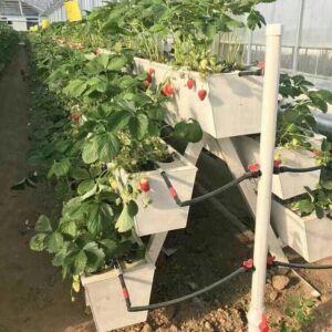 Good Quality PVC NFT Gutter System Hydroponics Strawberry Gutter Greenhouse Hydroponic Planting Gutter