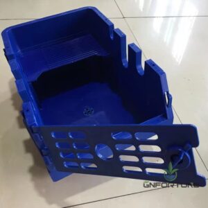 Blue PP vented crab farming box for RAS system and indoor crab farming