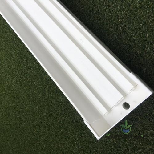 Black inner and white outer PVC NFT channel profile with anti-algae design